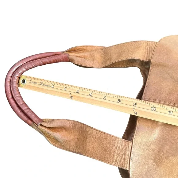 Limon Piel Handmade Colombia Brown Leather Asymmetric Hobo Shoulder Bag Unique - Picture 14 of 16